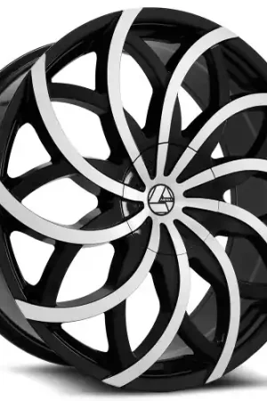 Holiday Sale Azara AZA-504 5x115/5x120 28x9.5 +15 Gloss Black & Machined