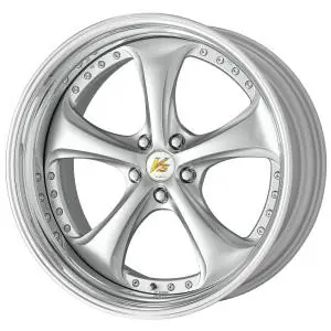 Work Wheels VS-KF 5x112 19x9.5+27 Light Grey Silver R Disk STEP RIM Limited Edition