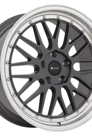 Cheap Vors VR8 5x115 20x9.5  +35 Hyper Black Machine Lip Chrome Rivet