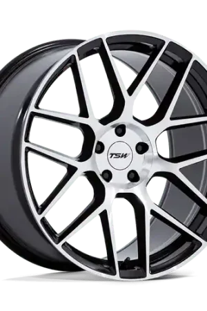 Limited Offer TSW TW002 LASARTHE 5X114.3 18x10.5 +25 GLOSS BLACK MACHINED