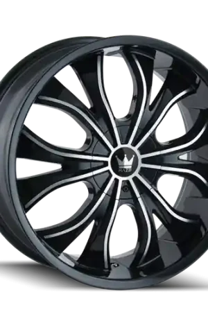 Mazzi Hustler 342 5x127/5x139.7 24x9.5+18 Gloss Black/Machined Face Editor’s Pick