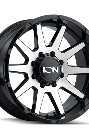 Ion Type 143 6x139.7 18x9+18 Black/Machined Face Markdown