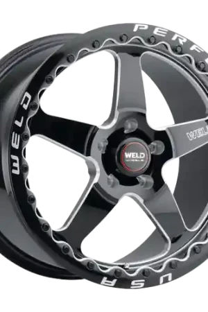Exclusive Offer WELD Performance Ventura Beadlock 5x120 18x12 +52 Gloss Black/Milled Diamond Cut Lip