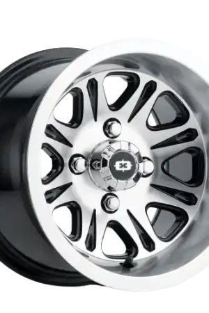 Free Shipping Vision ATV 547 Spirit 4x110 14x7+2 Gloss Black Mirror Machined Face