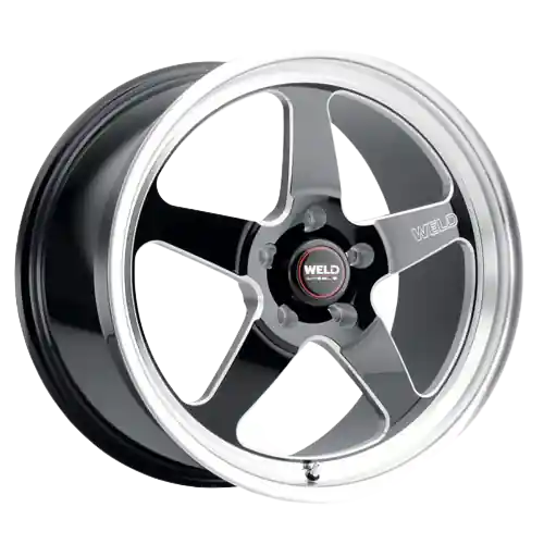 WELD Performance Ventura Drag 5x120.65 15x10 +50 Gloss Black/Milled Diamond Cut Lip Hot Deal