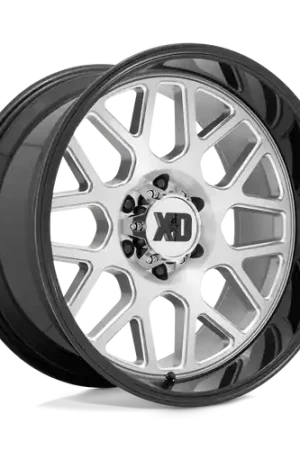 XD XD849 GRENADE 2 6X135 22X10 -18 BRUSHED MILLED WITH GLOSS BLACK LIP Limited Edition