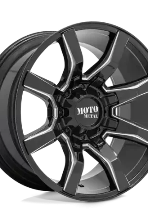 Moto Metal MO804 SPIDER 5X139.7/5X150 22X10 -18 GLOSS BLACK MILLED Express Delivery