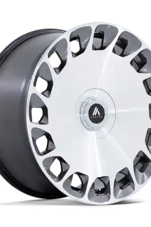 Must Have Asanti Black ABL-45 ARISTOCRAT 5X112/5X120 22X10.5 +38 GLOSS PLATINUM WITH BRIGHT MACHINED FACE