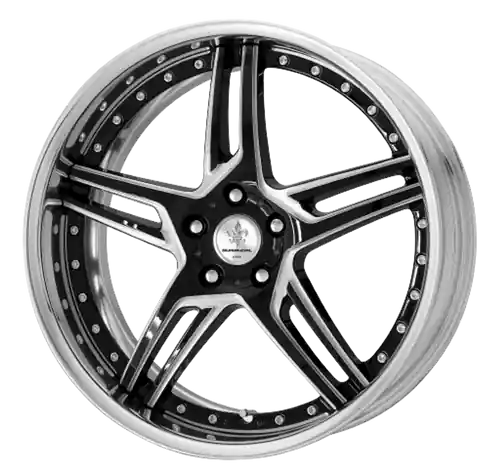 DURANDAL DD5.2 Machined Black Polished 5x112 19X8.5 +42MM Premium