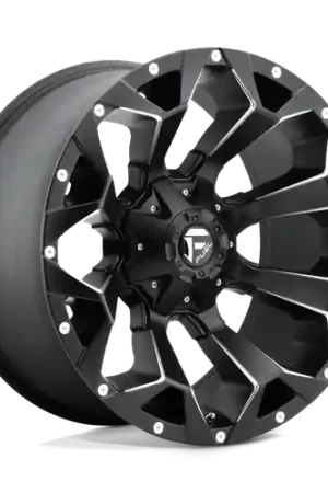 Fuel 1PC D546 ASSAULT 5X114.3/5X127 18X9 -12 MATTE BLACK MILLED Time-Limited