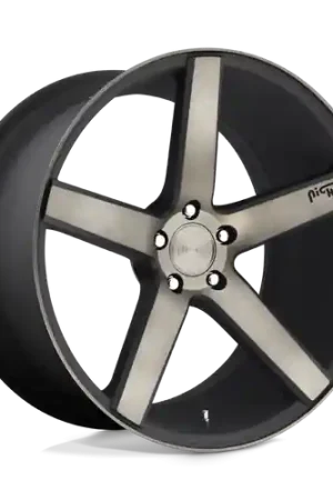 Niche 1PC M134 MILAN 5X114.3 20X10 +40 MATTE BLACK MACHINED WITH DOUBLE DARK TINT Editor’s Pick