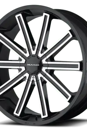 Best Choice KMC KM681 NERVE BLANK 24X9 +38 GLOSS BLACK MACHINED