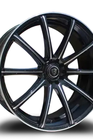 Get Yours WHITE DIAMOND W3195 5x120 20x8.5+20 BLACK / MACHINED