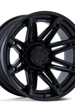 Fuel 1PC FC401 BRAWL 8X165.1 22x10 -18 MATTE BLACK WITH GLOSS BLACK LIP One Day Deal
