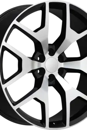 Free Shipping REPLICA 348 6X139.7 20x9 +24 BLACK MACHINED