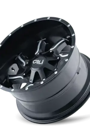 Get Yours Cali Off-Road Twisted 9102 8x170 22x12-44 Satin Black/Milled Spokes