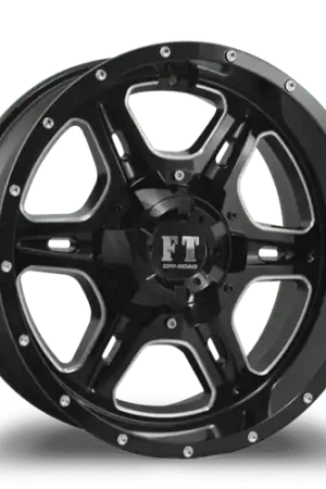 FULL THROTTLE FT6054 5x114.3/5x127 17x9-12 BLACK / MILLED Hassle-Free Returns