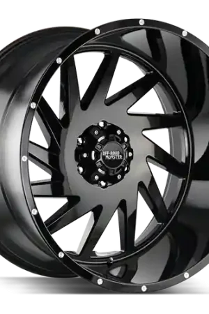 Off Road Monster M12 6x139.7 24x14-76 Gloss Black Big Sale