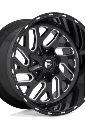 High Quality Fuel 1PC D581 TRITON 8X180 22X9.5 +20 GLOSS BLACK MILLED