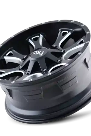 Cali Off-Road Anarchy 9103 8x165.1 22x12-44 Satin Black/Milled Spokes Limited Edition