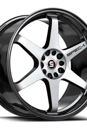 Fan Favorite Spec-1 SPT-33 5x108/5x114.3 17x8 +38 Gloss Black & Machined