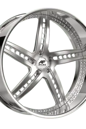 Premium Amani Monero 5x127 26x9 +1 Brush Center Chrome Lip