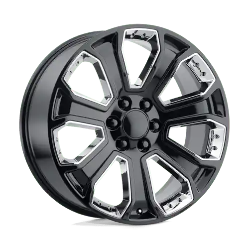 Super Sale Performance Replicas 113 20X9 +24 GLOSS BLACK W/ CHROME ACCENTS