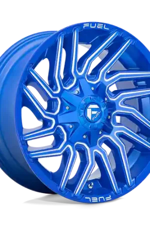 Fuel 1PC D774 TYPHOON 6X135/6X139.7 20X9 +1 ANODIZED BLUE MILLED Authentic