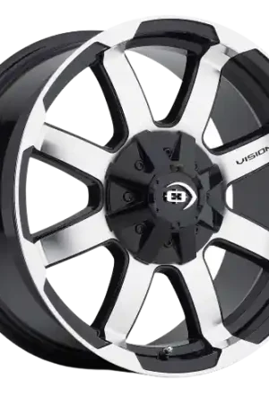 Vision Off-Road 413 Valor 5x139.7 16x8+0 Gloss Black Machined Face One Day Deal