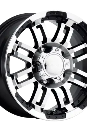 Free Delivery Vision HD 375 Warrior 5x127 15x6+0 Gloss Black Machined Face