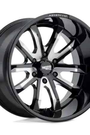 Moto Metal MO983 DAGGER 6X139.7 22X10 -18 GLOSS BLACK MILLED Original