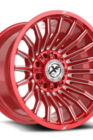 New Release XF Off-Road XF-231 8x165.1/8x170 24x14 -76 Anodized Red & Milled