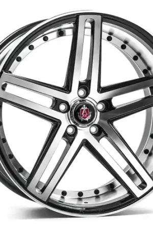 Axe EX20 5x110 20X10+25 BLACK AND POLISHED FACE High Quality