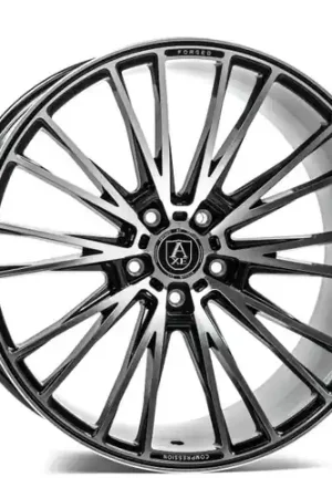 Axe CF2  5x112 19X8.5+25 BLACK AND POLISHED FACE Bulk Order