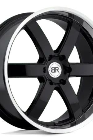 Fast Shipping Black Rhino PONDORA 6X135 22X9.5 +30 GLOSS BLACK W/ MACHINE RING