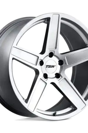TSW ASCENT 5X114.3 18X8.5 +30 MATTE TITANIUM SILVER Last Chance