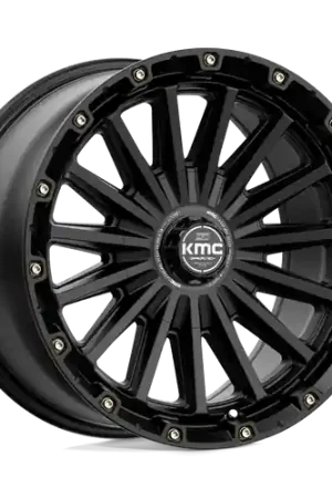 Trusted Brand KMC KM102 SIGNAL 6X135/6X139.7 17X9 +18 SATIN BLACK
