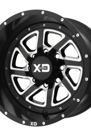 XD XD833 RECOIL 6X135 20X9 +30 SATIN BLACK MILLED WITH REVERSIBLE RING Fan Favorite