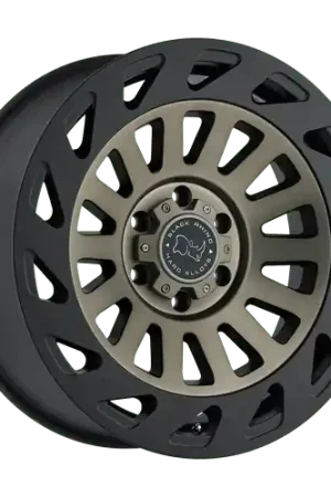 Certified Black Rhino MADNESS 8X165.1 17X9 -12 DARK TINT MACHINE FACE W/ MATTE BLACK LIP