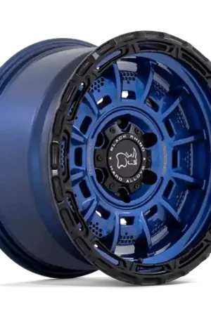 Deal Black Rhino LEGION 5X127 17X9 -12 COBALT BLUE W/ BLACK LIP