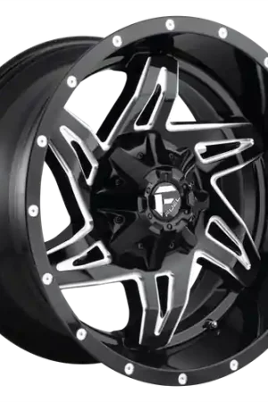 Direct From Factory Fuel 1PC D613 ROCKER 8X165.1 20X10 -18 GLOSS BLACK MILLED