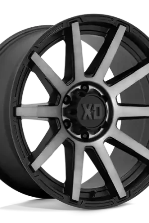 New Arrival XD XD847 OUTBREAK 6X139.7 18X9 +12 SATIN BLACK WITH GRAY TINT