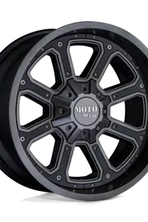 Moto Metal MO984 SHIFT 8X165.1 20X10 -24 MATTE GRAY GLOSS BLACK INSERTS Hot Deal