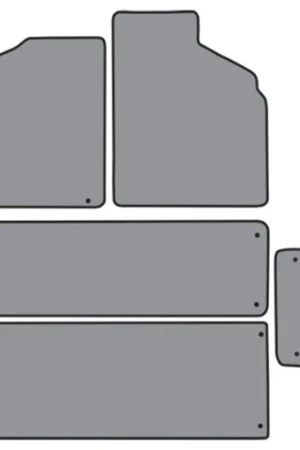 No Minimum Order Floor Mats for 93-98 Nissan Quest Frts Rr Runners & Side Door Cutpile 5Pc