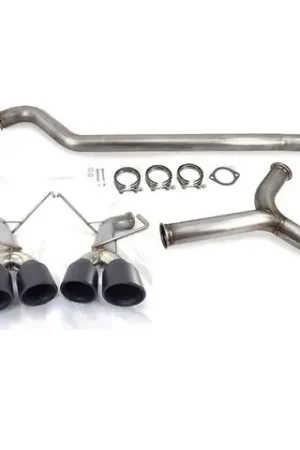 ETS Cat-Back Exhaust System No Muffler Resonated Stealth Black Tips - 2022-2024 Subaru WRX Flash Sale