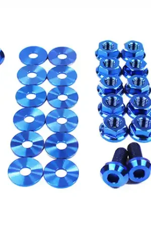 Latest Dress Up Bolts Stage 1 Titanium Hardware Engine Bay Kit (Blue) - 2015-2021 Subaru WRX