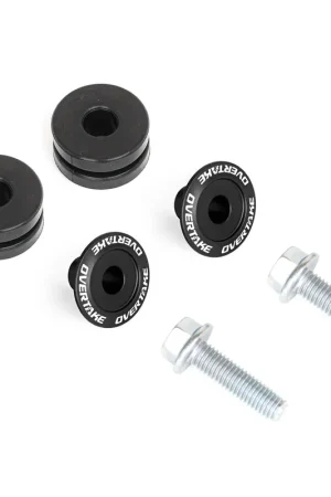 Overtake Top Mount Intercooler Isolator Bushings - Black - Subaru Models (Inc. 2002-2025 WRX / 2004-2021 STI / 2005-2012 Legacy GT / 2004-2018 Forester XT / 2005-2009 Outback XT /2020-2024 Outback / 2019-2025 Ascent) Clearance