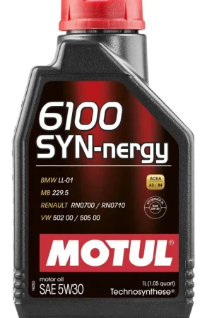 Authentic Motul 6100 Syn-Nergy Engine Oil - Universal