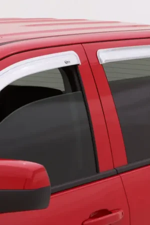 AVS 99-16 Ford F-250 Super Duty Supercrew Ventvisor Front & Rear Window Deflectors 4pc - Chrome Certified