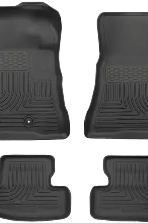 Mega Sale Husky Liners 15-22 Ford Mustang WeatherBeater Black Front & Second Seat Floor Liner